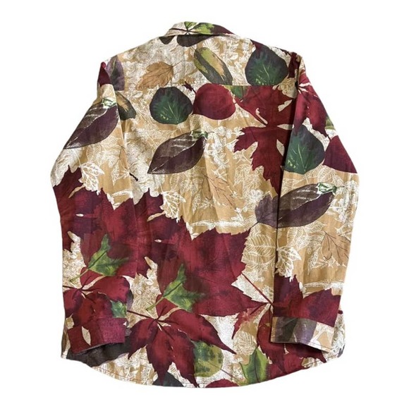 NWT MyMStorm Leaf Print Button Down Size 3XL - Picture 2 of 3